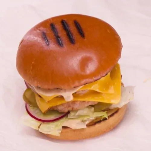 Double chicken burger